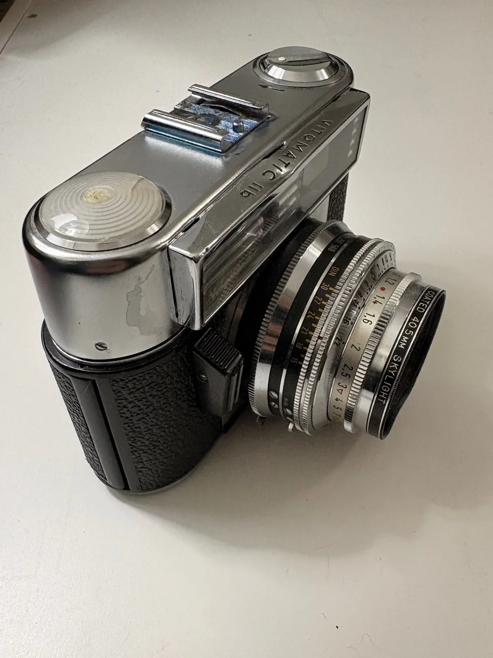 Color-Skopar 2.8/50 Vintage Compact Camera - Black & Silver